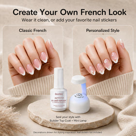 Portable mini nail lamp included in Beetles nail kit