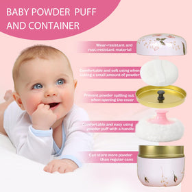 Portable SHIMIDO powder container with removable lid