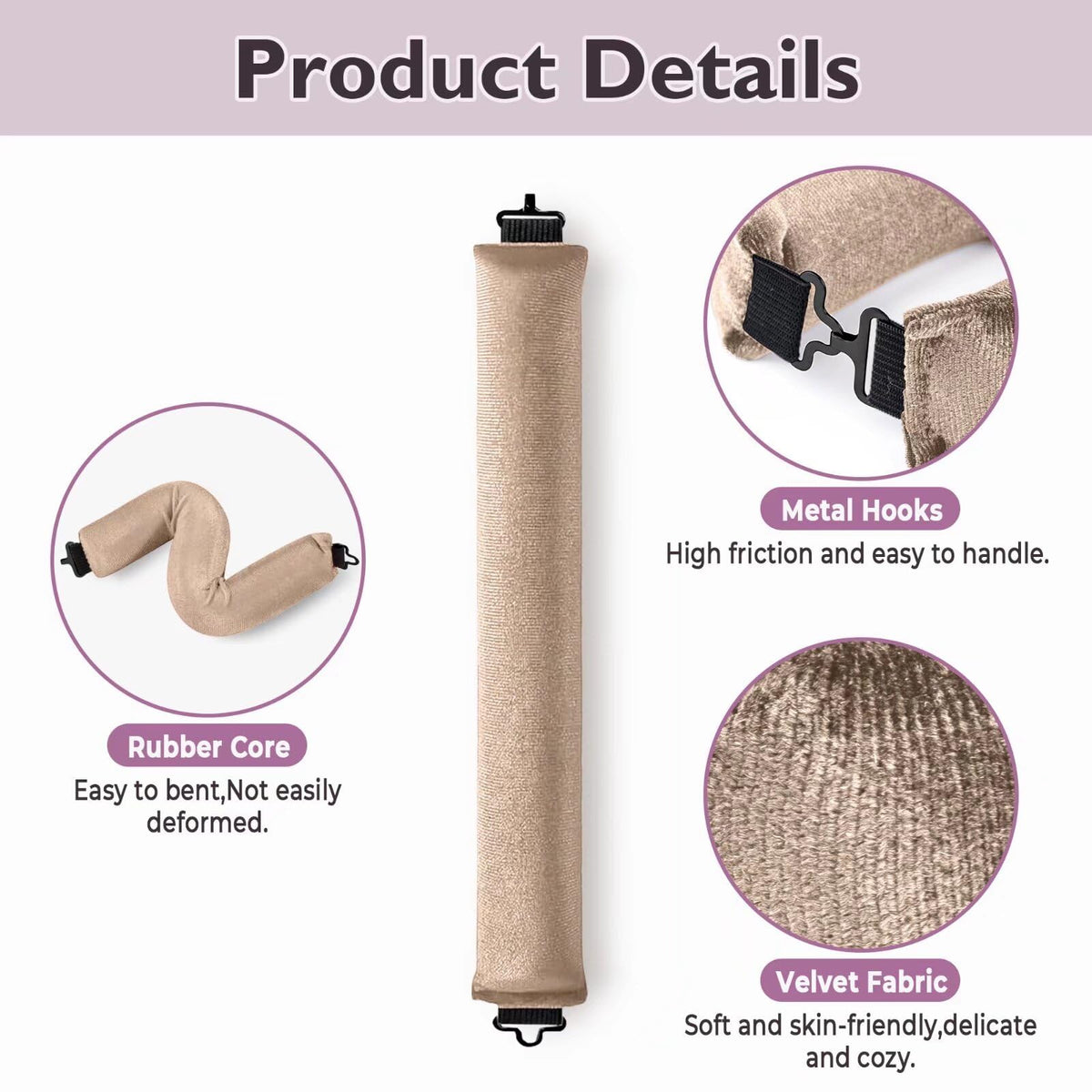 Posicurly hair curlers showing bouncy curls