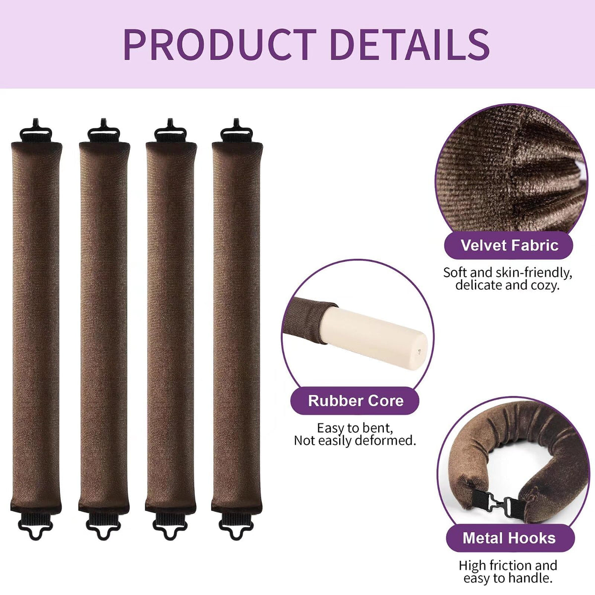 posicurly Heatless Curls curlers displayed on a table