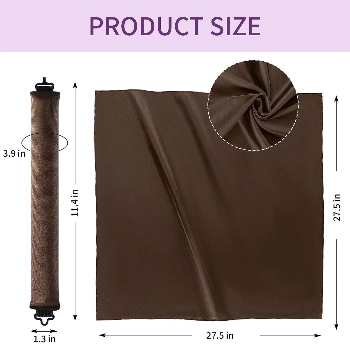 posicurly Heatless Curls curlers in use on long hair
