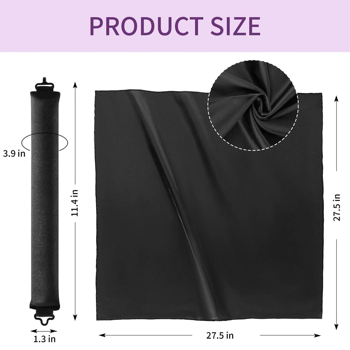 posicurly Heatless Curls curlers showing secure hold
