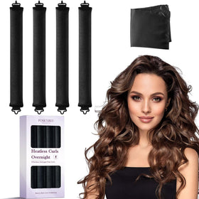 posicurly Heatless Curls Overnight Hair Curlers in velvet fabric