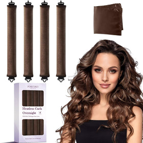 posicurly Heatless Curls Overnight Hair Curlers velvet rollers set