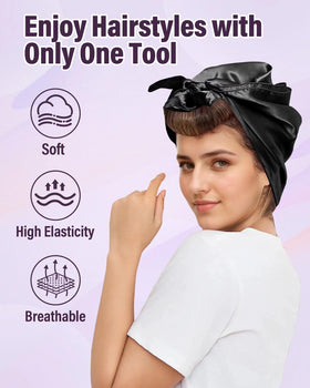 posicurly Heatless Hair Curlers in use overnight