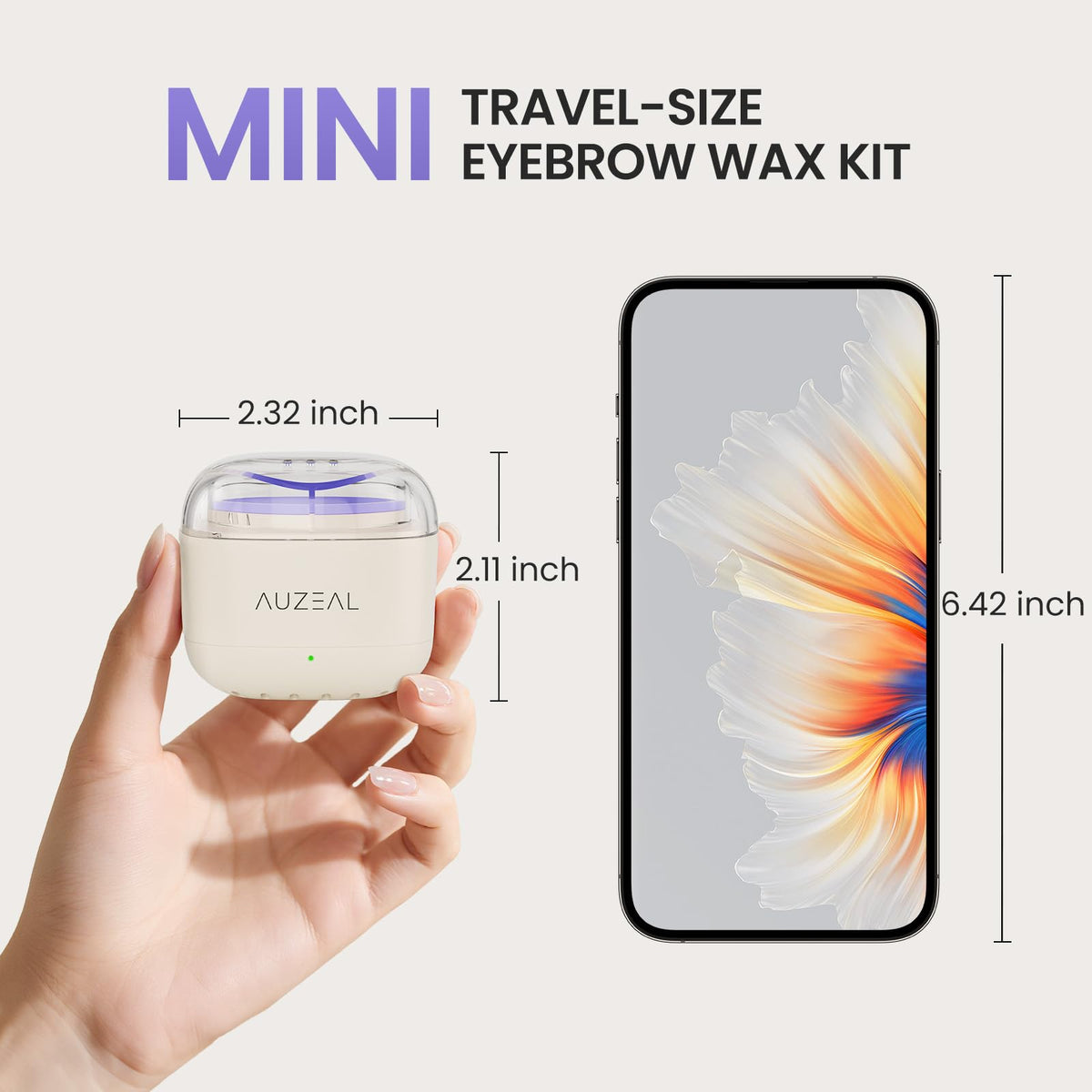 Post-wax oil included in AUZEAL Mini Face Wax Kit