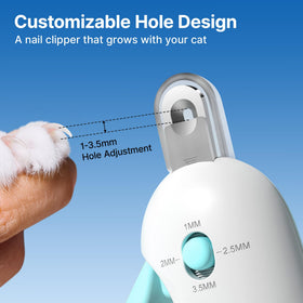 Potaroma Cat Nail Clipper showing the built-in nail file