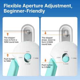 Potaroma Cat Nail Clipper with ergonomic handle in soft blue