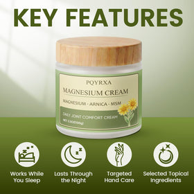 PQYRXA Magnesium Chloride Nerve Relief Cream packaging details