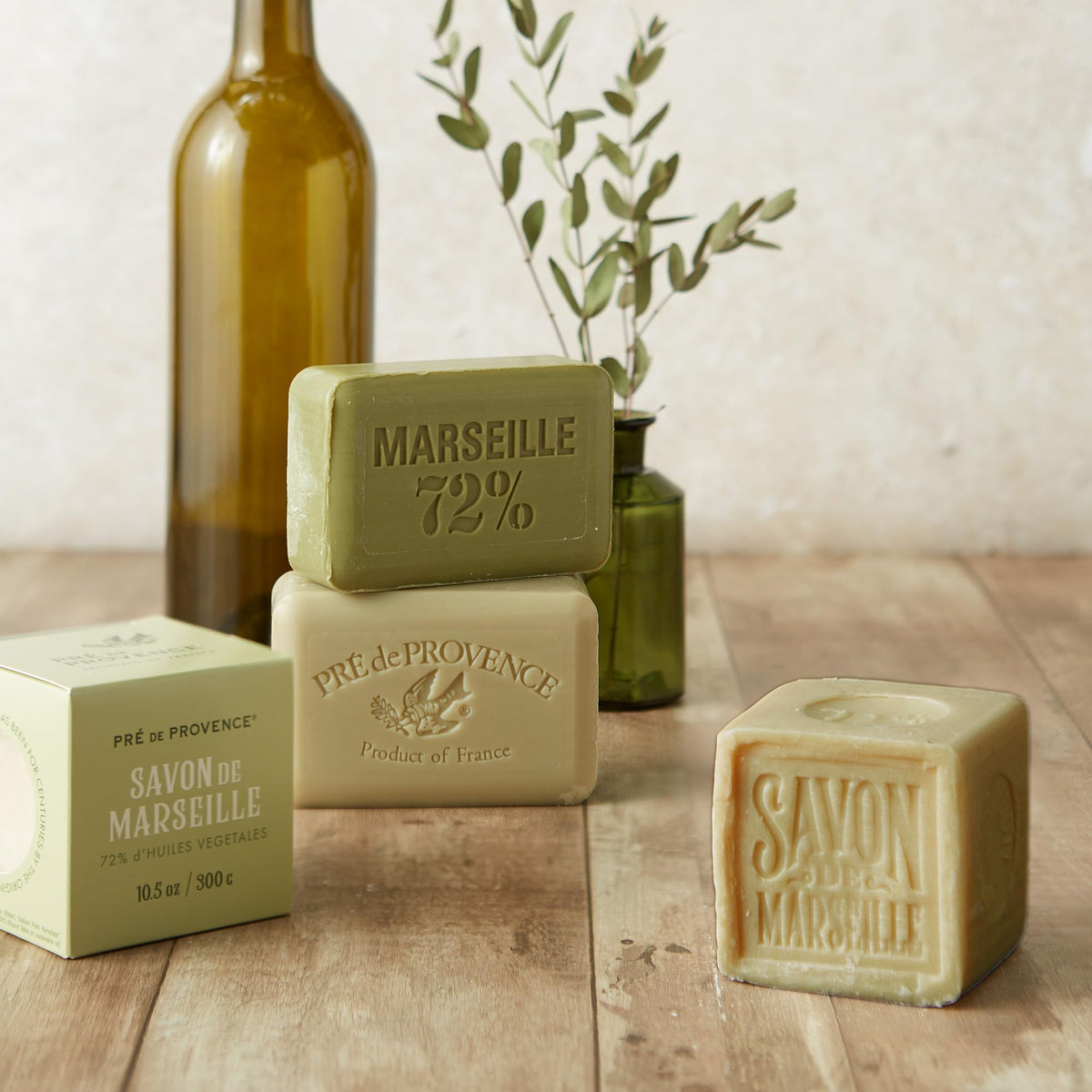 Pre de Provence Artisanal Soap Bar being lathered in hands