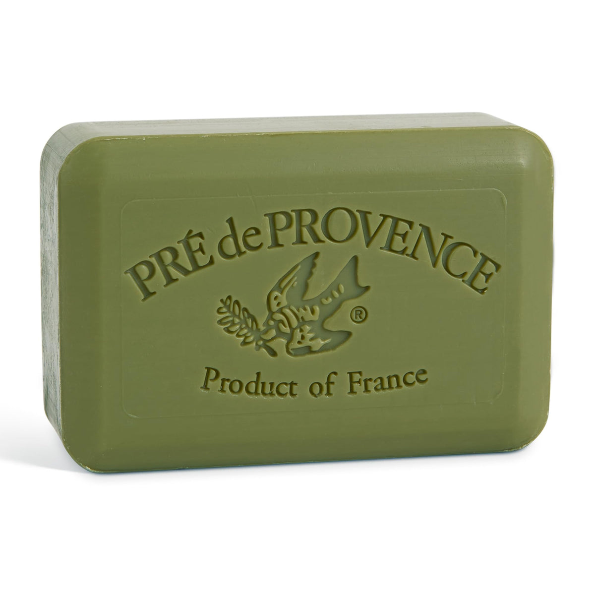 Pre de Provence Artisanal Soap Bar front view with olive oil scent