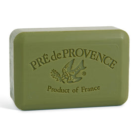 Pre de Provence Artisanal Soap Bar front view with olive oil scent