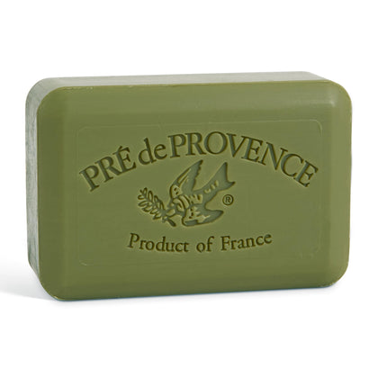 Pre de Provence Artisanal Soap Bar front view with olive oil scent