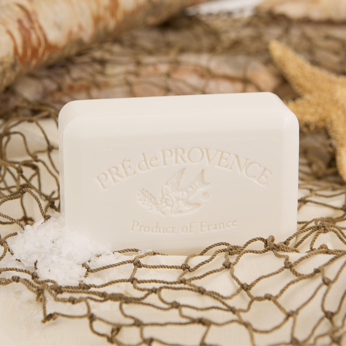 Pre de Provence Artisanal Soap Bar Sea Salt lather demonstration
