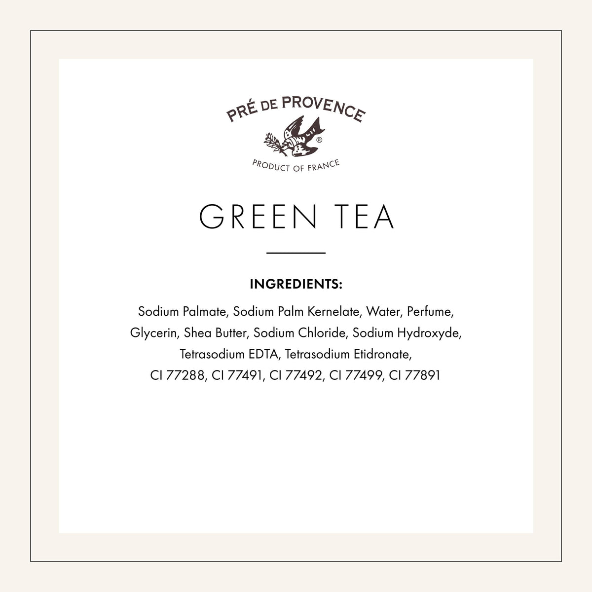 Pre de Provence Green Tea Soap Bar being lathered