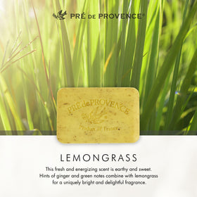 Pre de Provence Lemongrass Soap Bar displayed with other soaps
