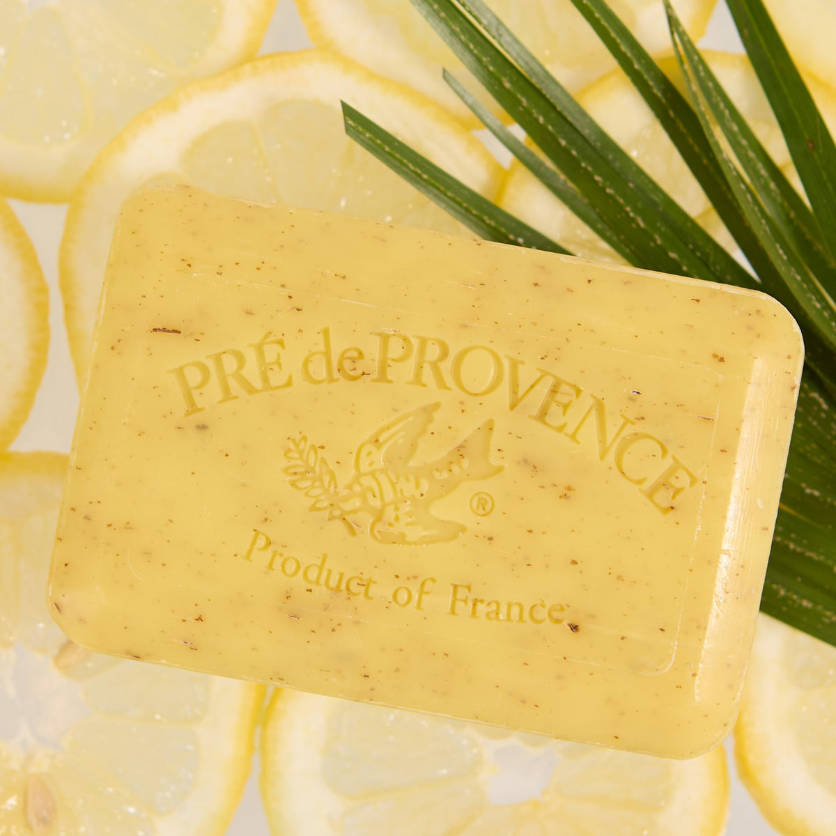 Pre de Provence Lemongrass Soap Bar with fresh lemongrass