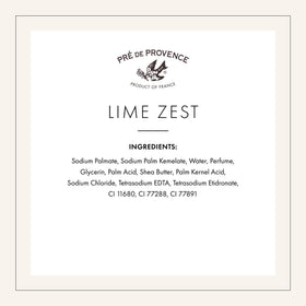 Pre de Provence Lime Zest Soap bar on a wooden surface