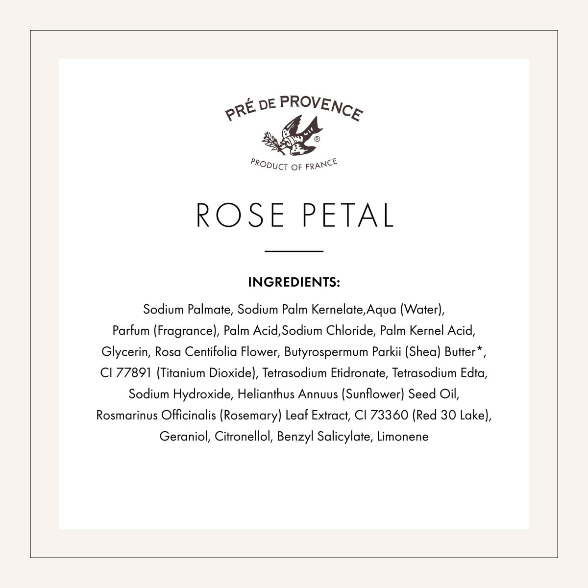 Pre de Provence Rose Petal Soap Bar in a gift basket