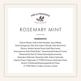 Pre de Provence Rosemary Mint Soap Bar beside a sink