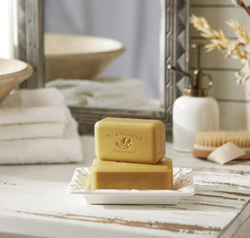Pre de Provence soap bar in a bathroom setting