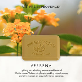 Pre de Provence Verbena Soap Bar in a gift basket
