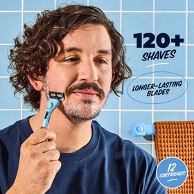 Precision trimmer blade on Dollar Shave Club razor