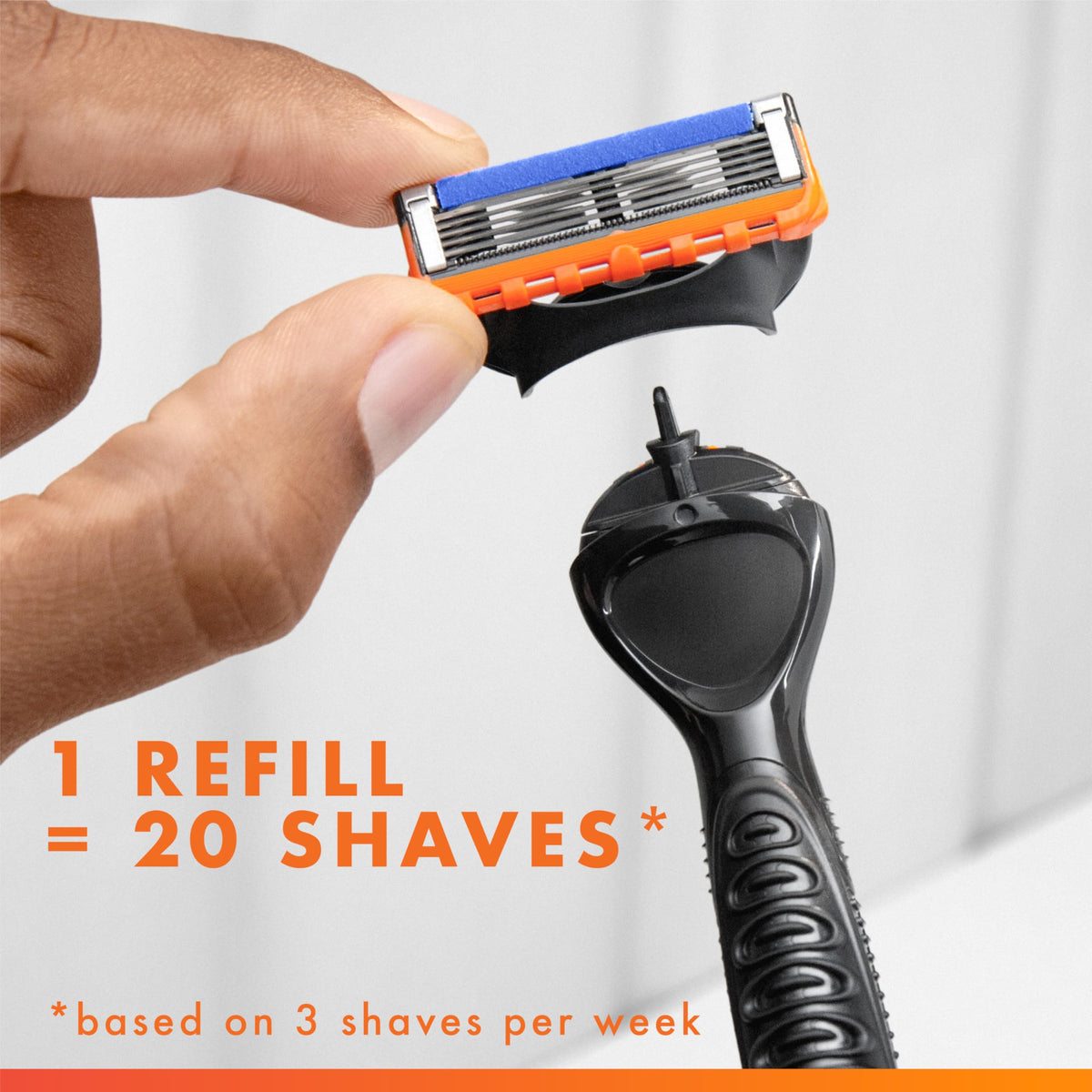 Precision trimmer feature on Gillette Fusion5 Power razor blade
