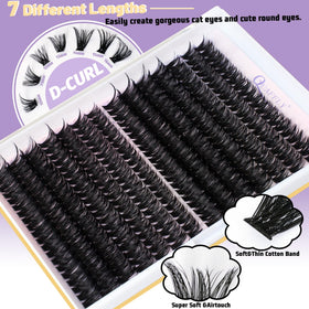 Precision tweezers from QUAFFLY Lash Clusters Kit