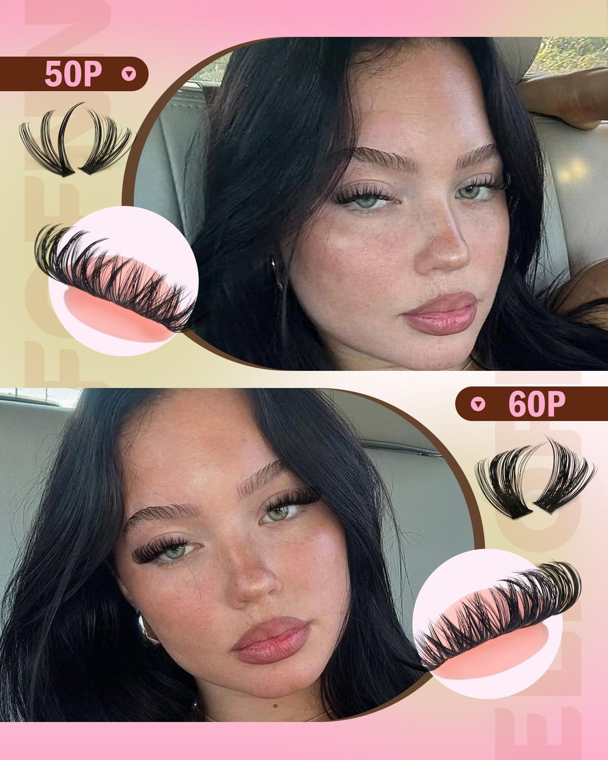 Precision tweezers included in Eefofnn Lash Clusters Kit