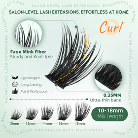Precision tweezers included in Eefofnn lash clusters kit