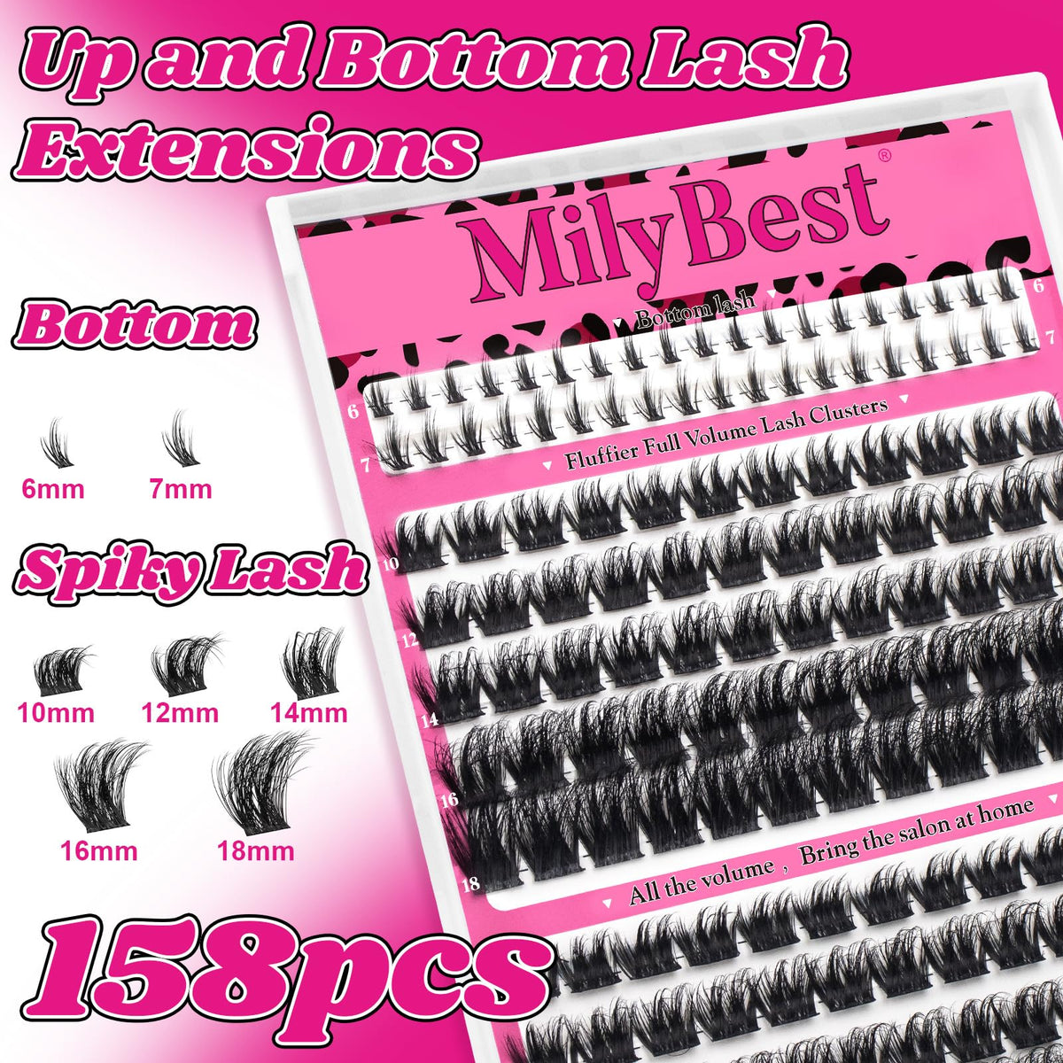 Precision tweezers included in MilyBest Mist Lashes Clusters Kit