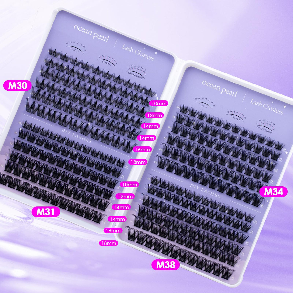 Precision tweezers included in Ocean Pearl Lash Clusters Kit