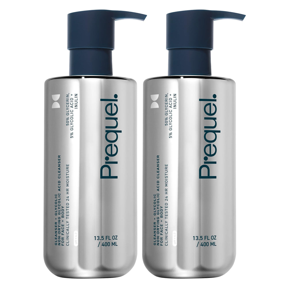Prequel Glycolic Body Wash 5% AHA 50% Glycerin front view
