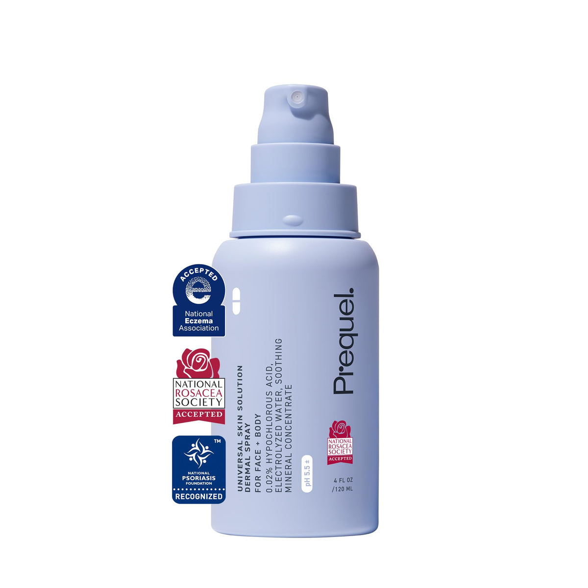 Prequel Hypochlorous Acid Facial Mist 4oz front view