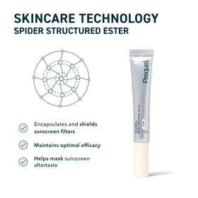 Prequel Lip Visor Clear Lip Balm SPF 30 application on lips