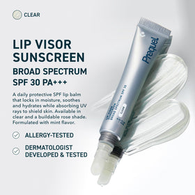 Prequel Lip Visor Clear Lip Balm SPF 30 mint flavour packaging