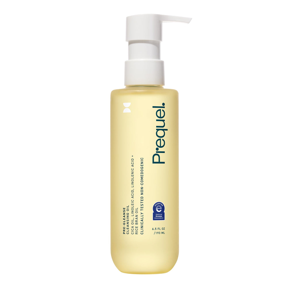 Prequel Skin Cleansing Oil front view with pump