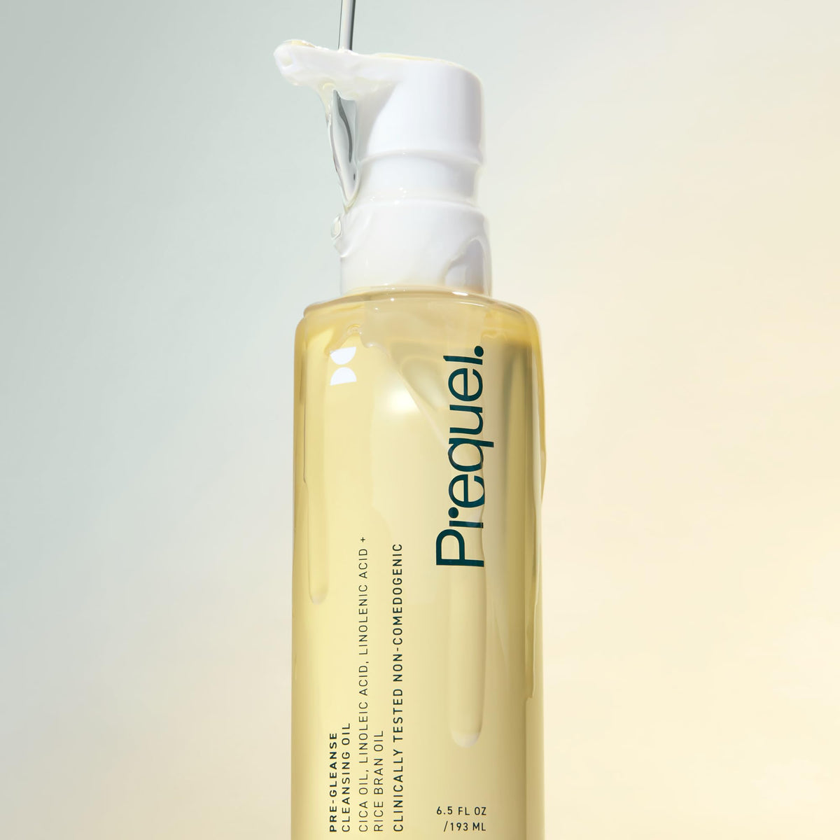 Prequel Skin Cleansing Oil in lifestyle setting on bathroom counter