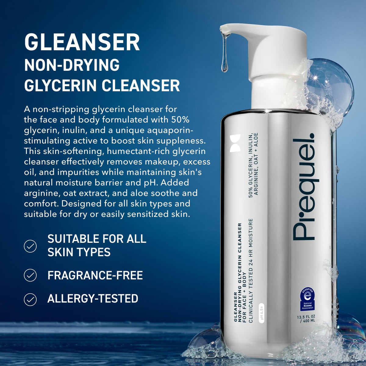 Prequel Skin Gleanser Face Wash 2-Pack side view