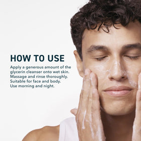 Prequel Skin Gleanser Face Wash in bathroom setting