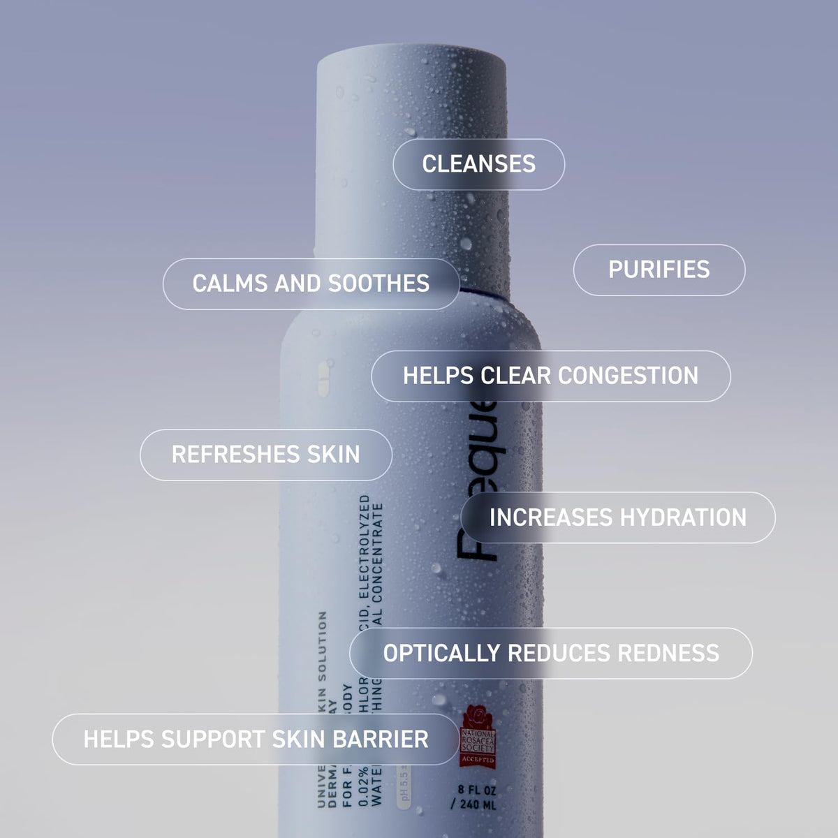 Prequel Skin Hypochlorous Acid Spray packaging details