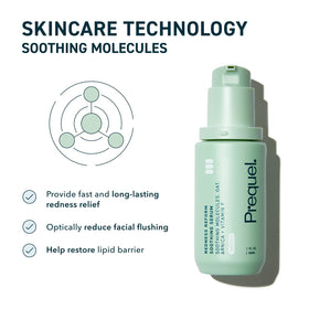 Prequel Skin Redness Corrector Calming Face Serum application on skin