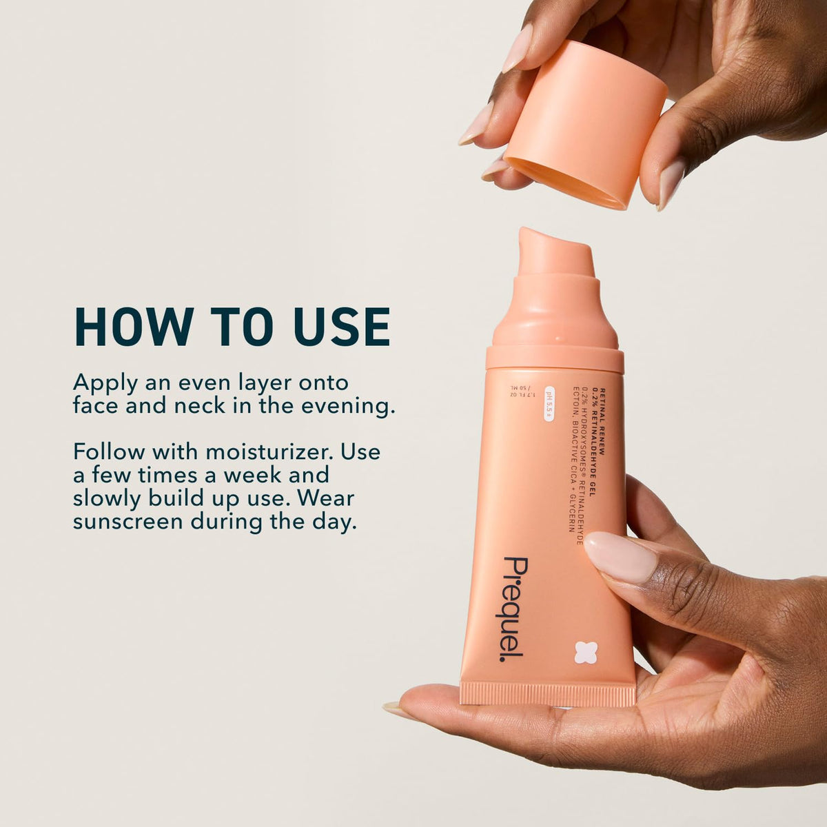 Prequel Skin Retinal Renew 0.2% Gel in a skincare routine