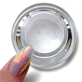 Pretty Diva Sunset Chrome Nail Powder jar front view