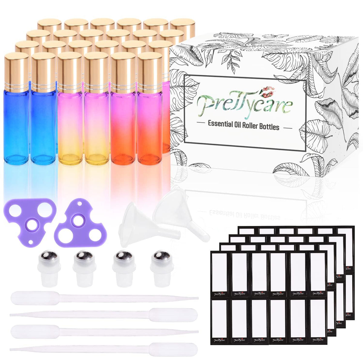 PrettyCare 10ml roller bottles ideal for travel