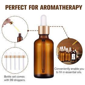 PrettyCare dropper bottles arranged in a case