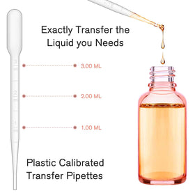 PrettyCare essential oil storage setup with dropper bottles