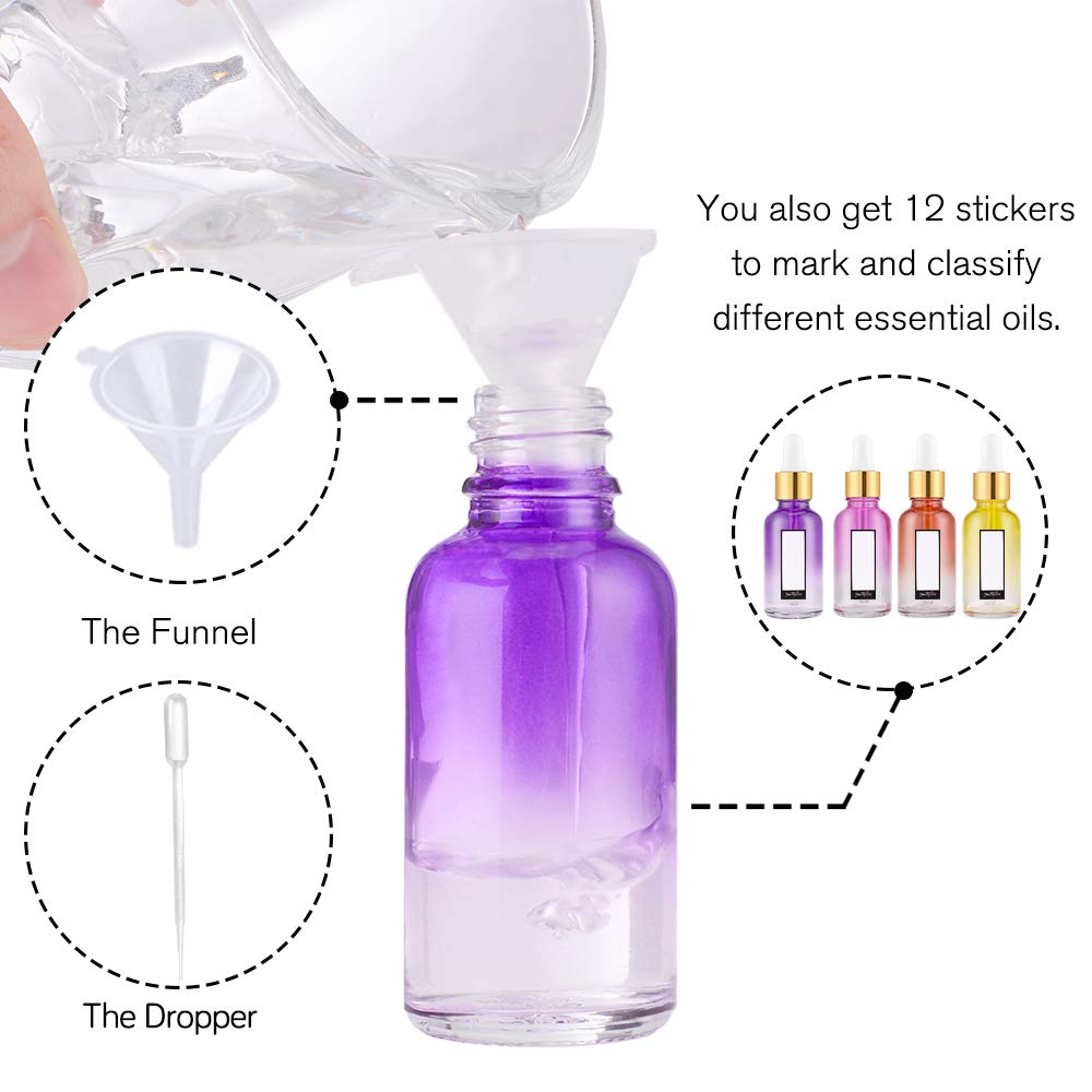 PrettyCare glass dropper bottle with 3.1 inch pipette