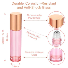 PrettyCare roller bottle set with funnels and droppers